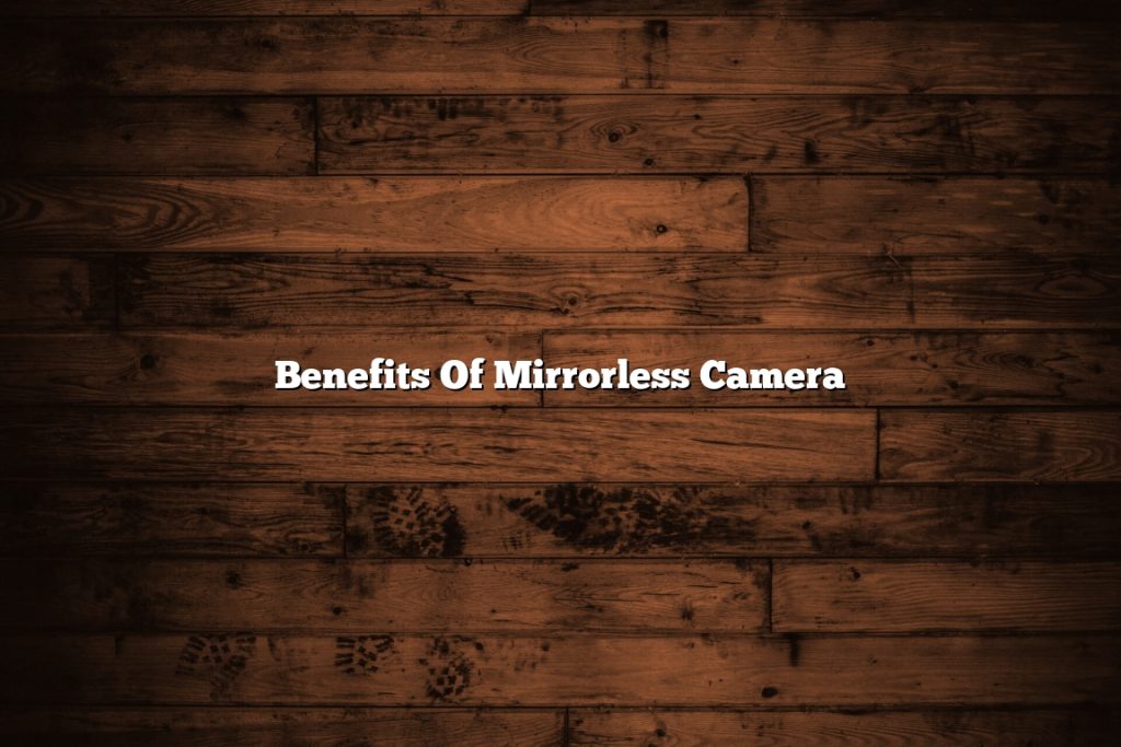 Benefits Of Mirrorless Camera